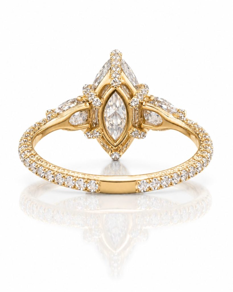 Halo engagement ring